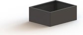MySteel Gepoedercoat staal plantenbak Texas 800x1000  - Kleur: RAL7016 (antraciet grijs) - Hoogte: 800mm