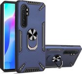 Voor Xiaomi Mi Note 10 Lite PC + TPU-beschermhoes met 360 graden draaibare ringhouder (koningsblauw)