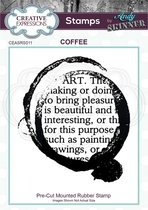 Creative Expressions • Pre cut rubber stamp Andy Skinner coffee art