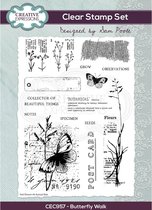 Creative Expressions Clear stamp - Vlinders - A5 - Set van 14 stempels