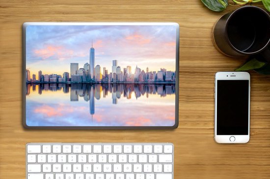 Sticker ordinateur portable - 13,3 pouces - New York - Water - Skyline