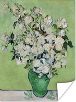 Poster Vaas met rozen - Vincent van Gogh - 30x40 cm