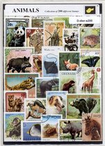 Dieren – Luxe postzegel pakket (C5 formaat) : collectie van 200 verschillende postzegels van verschillende dieren – kan als ansichtkaart in een C5 envelop - authentiek cadeau - kado - kaart - wilde dieren - huisdieren - dierentuin - dierenrijk