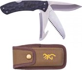 Browning Mes Primal Kodiak 3 blades folding - Survivalmes Jachtmes Vismes Zakmes Outdoor