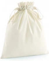 Westford Mill Organic Cotton Draw Cord Bag WM118 - Natural - L (30 x 47 cm)