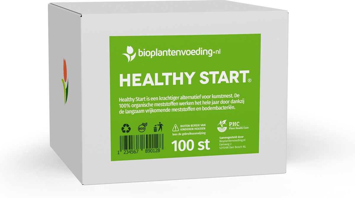 Healthy Start Tabletten - 100 stuks - Zeer krachtige mestpillen voor elke plant - 10 gr - Perfect en gezond alternatief voor kunstmest - 100% organisch