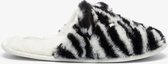 Thu!s dames pantoffels met zebraprint - Wit - Maat 41/42 - Sloffen