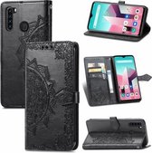 Voor Blackview A80 Pro Mandala Bloem Reliëf Horizontale Flip Lederen Case met Houder & Drie Kaartsleuven & Portemonnee & Lanyard (Zwart)