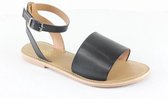 MANOUKIAN Ilonna leren sandalen Gespsluiting Zwart Dames