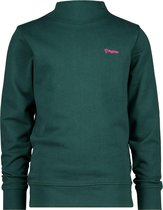 Vingino Sweater Basic Crew Meisjes Katoen Donkergroen Maat 110