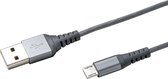Micro-USB Kabel Nylon, Grijs - Celly