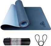 Yoga Mat Anti Slip - Zinaps Gymnastics Mat, Yoga Mat, Padded & Antislip voor Fitness, Pilates & Gymnastiek met draagriem - 183 x 61 x 0,6 cm (WK 02130)