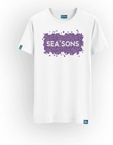 SEA'SONS - T-Shirt unisex - Kleurveranderend - Paars-Roze - Maat L