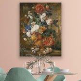 Canvas Schilderij Tulips and Roses