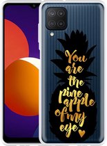 Hoesje Geschikt voor Samsung Galaxy M12 Big Pineapple