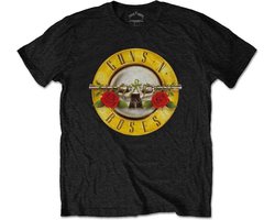 Guns N' Roses - Classic Logo Heren T-shirt - S - Zwart
