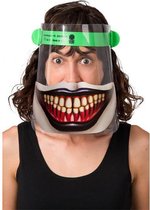 Carnival Toys Gezichtsmasker Horror Clown Transparant/zwart