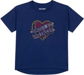 Zadig & Voltaire T-shirt meisje blauw maat 176