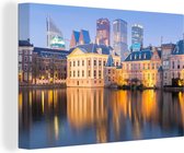 Canvas Schilderij Politiek - Nederland - Den Haag - 90x60 cm - Wanddecoratie