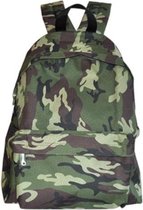 rugzak camouflage jongens 42,5 x 30 cm nylon groen