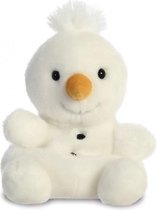 knuffel Palm Pals sneeuwpop 13 cm pluche wit