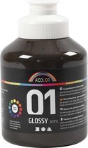acrylverf glossy 500ml bruin