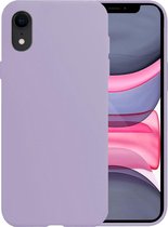 Hoes voor iPhone XR Hoesje Siliconen - Hoes voor iPhone XR Case - Lila