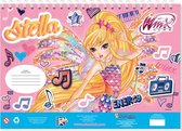 tekenblok Winx 33 x 23 cm lichtroze 40 pagina's 3-delig