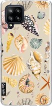 Casetastic Samsung Galaxy A42 (2020) 5G Hoesje - Softcover Hoesje met Design - Sea Shells Sand Print