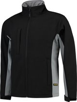 Tricorp soft shell jack bi-color - Workwear - 402002 - zwart / grijs - maat XXL