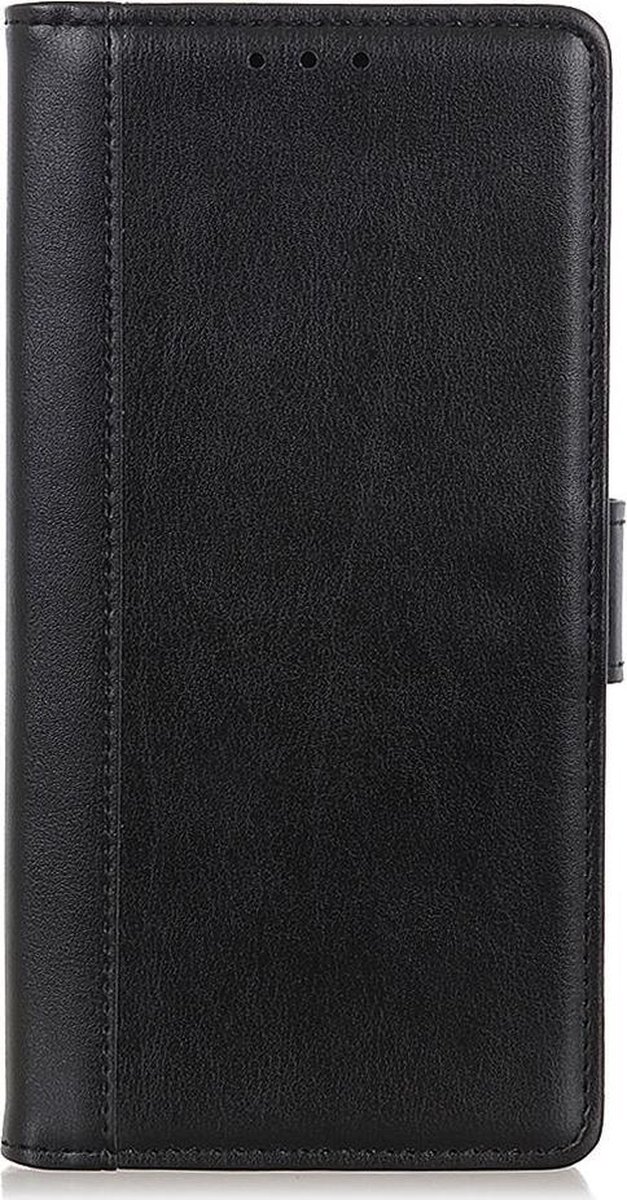 Shop4 - Geschikt voor Xiaomi Redmi Note 10 Hoesje - Wallet Case Grain Zwart