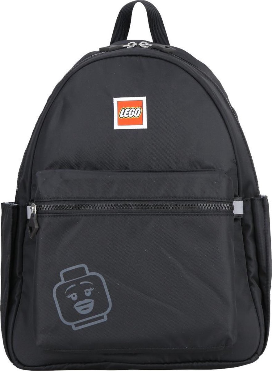 LEGO Tribini Joy Backpack Large 20130-1968, voor een jongen, Zwart, Rugzak, maat: One size