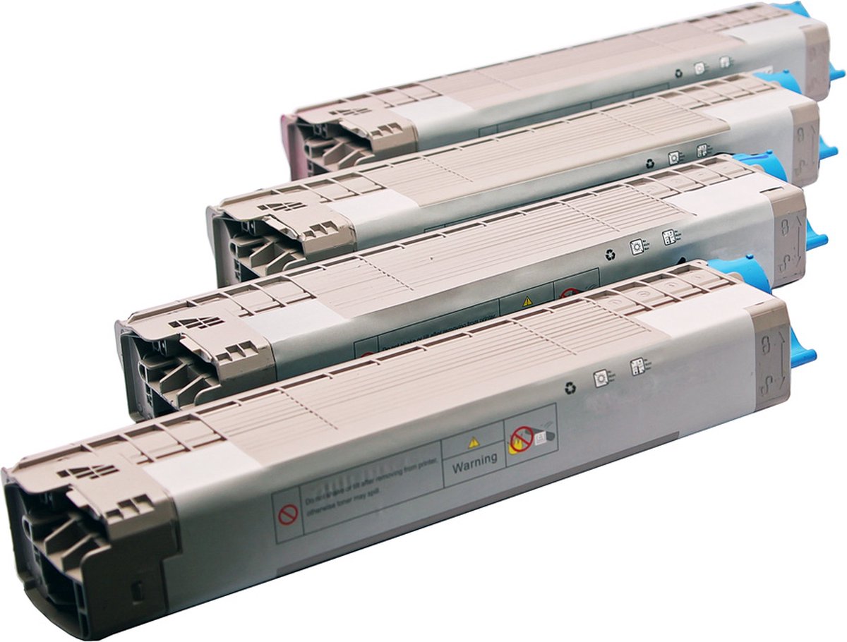 Set 4x ABC huismerk toner geschikt voor Oki MC860 MC860DN MC860CDTN MC860CDXN CX2633 MC 860 MC 860DN MC 860CDTN MC 860CDXN CX 2633