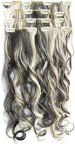 Clip dans les extensions de cheveux 7 set ondulé noir / blond - P1B / 613