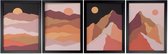 Schilderij DKD Home Decor Mountain Moon (45 x 2.2 x 60 cm)