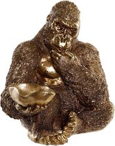 Decoratieve figuren DKD Home Decor Hars Gorilla (28 x 27 x 29 cm)