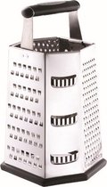 Multifunctionele Rasp Renberg 6 zijdes Zwart Roestvrij staal (22,8 cm)