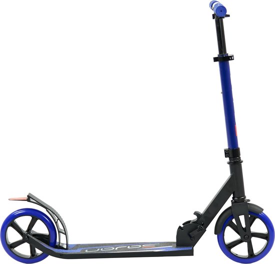 Sajan Step - Aluminium -  Grote Wielen - 18cm -Blauw - Autoped - Scooter