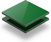 Alupanel groen 3 mm RAL 6024 - 90x60cm