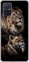 Coque Samsung Galaxy A51 - Lion - Lionne - Portrait - Siliconen