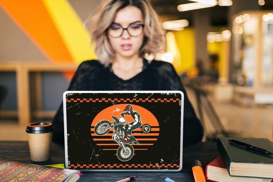 Sticker ordinateur portable - 12,3 pouces - Moteur - Vintage - Design