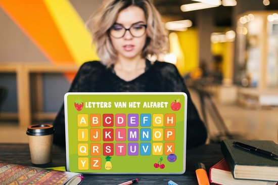 Sticker pour ordinateur portable - 12,3 pouces - Chambre d'enfants - Éducatif - Alphabet