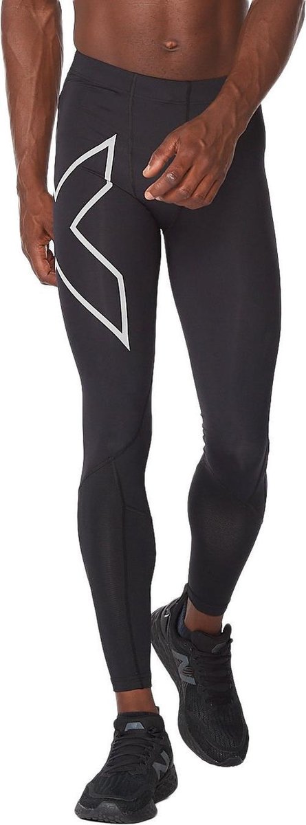 2021 2xu Heren Aero Vent Compressie Panty Ma6529b - Zwart / Zilver Ref S