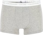 Calvin Klein CK ONE Cotton trunk (1-pack) - heren boxer normale lengte - grijs melange -  Maat: M