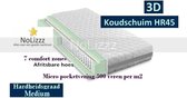 Aloe Vera - Tweepersoons Matras 3D MICROPOCKET HR45 KOUDSCHUIM 7 ZONE 23 CM - Gemiddeld ligcomfort - 140x200/23