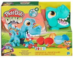 Play-Doh Dino Crew Happende T-Rex Speelset - Boetseerklei - Inclusief 3 Play-Doh eieren - Knutselen voor kinderen