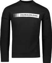 Calvin Klein Sweater Zwart Normaal - Maat L - Heren - Herfst/Winter Collectie - Katoen;Polyester