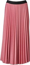 Dames plisse oud roze lang brede zwarte tailleband | Maat Onze size (XS-XL)