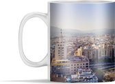 Mok - Panorama skyline van de Spaanse stad Malaga - 350 ml - Beker