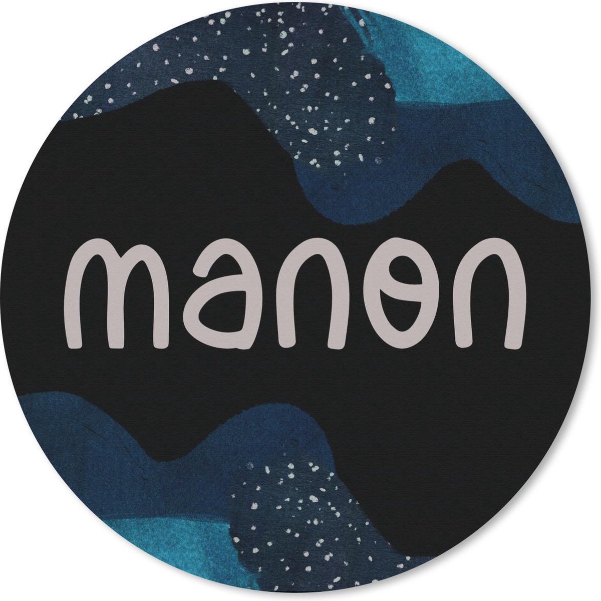 Muismat rond 50x50 cm - Mousepad Manon - Pastel - Meisje - Ronde muismatten